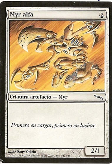 Magic mirrodin myr alfa 142/306 español